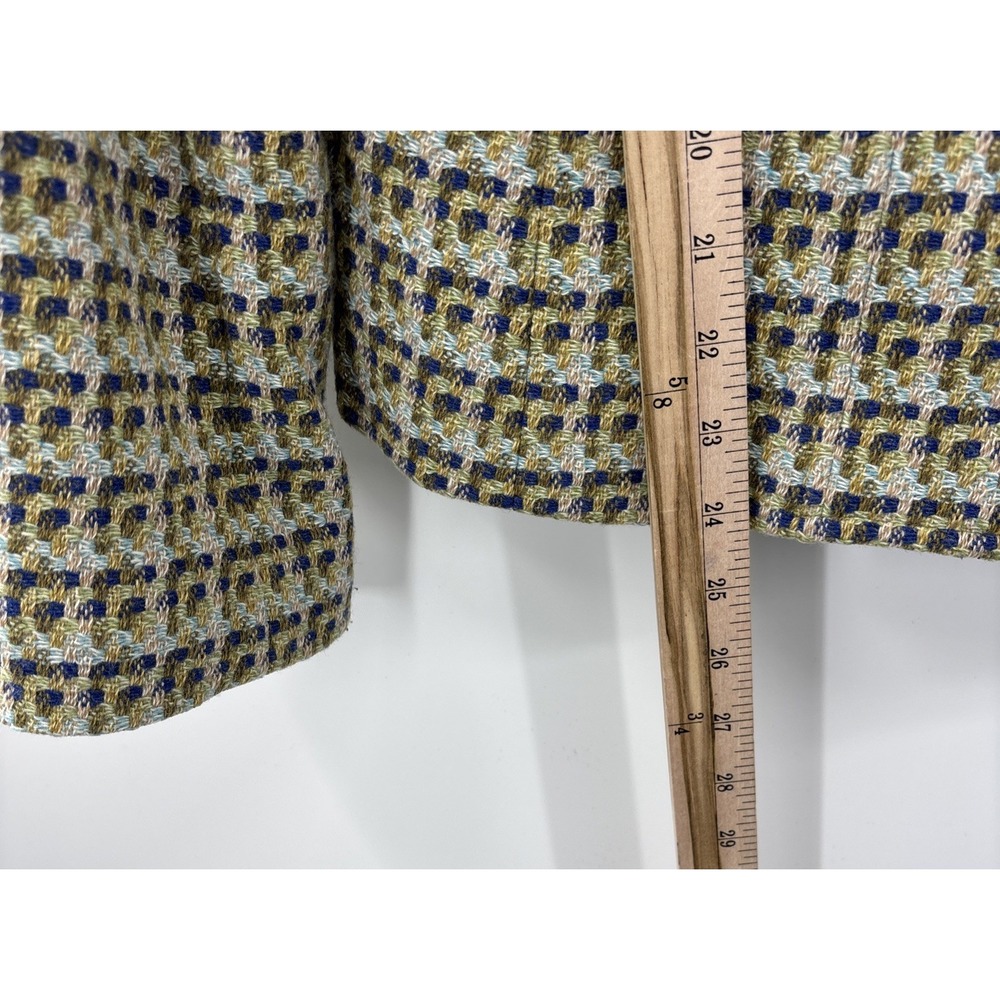 Talbots Wool Blazer Vintage‎ Green Tweed Womens Size 10 Vintage Coquette USA - Picture 7 of 12